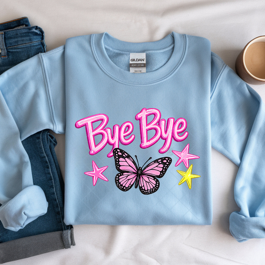Bye Bye Butterfly - Premium Graphic T-Shirt for Casual Wear