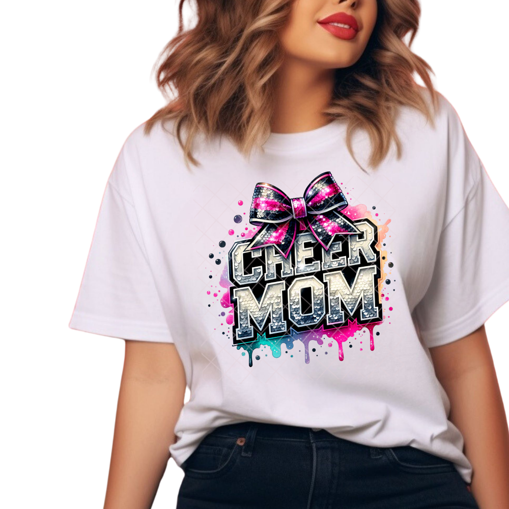 Cheer Mom - Premium Graphic T-Shirt for Casual Wear