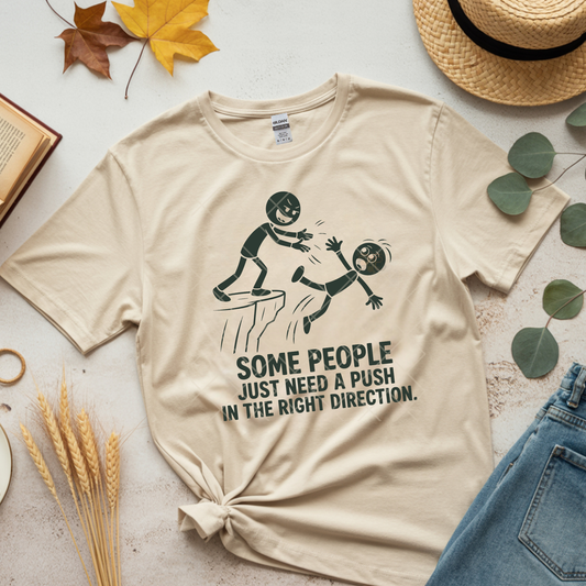 Some People Just Need A Little - Premium Graphic T-Shirt for Casual Wear