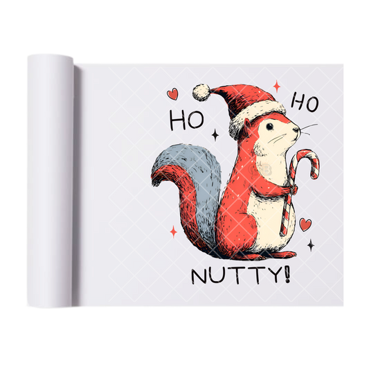 Nutty Christmas - Direct Transfer Print, Ready To Press For T-Shirts, Cotton, Polyester & Blends - Tshirt Business Quality