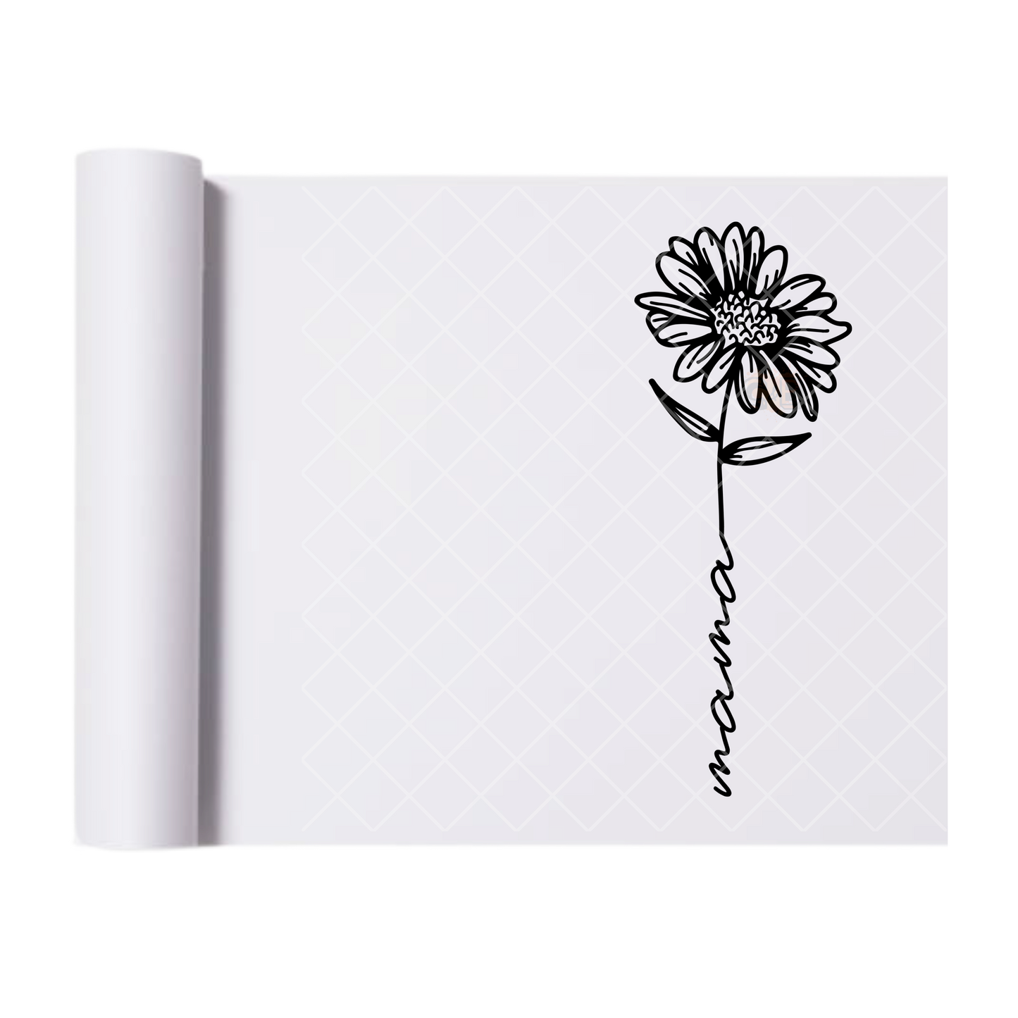 Mama Daisy - Direct Print Film Transfer for T-Shirts, Cotton, Polyester & Blends - High-Quality Print