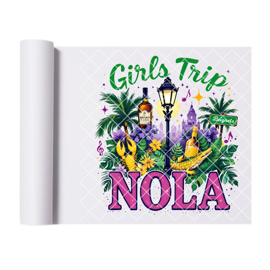 Girls trip nola DTF film t shirt transfer