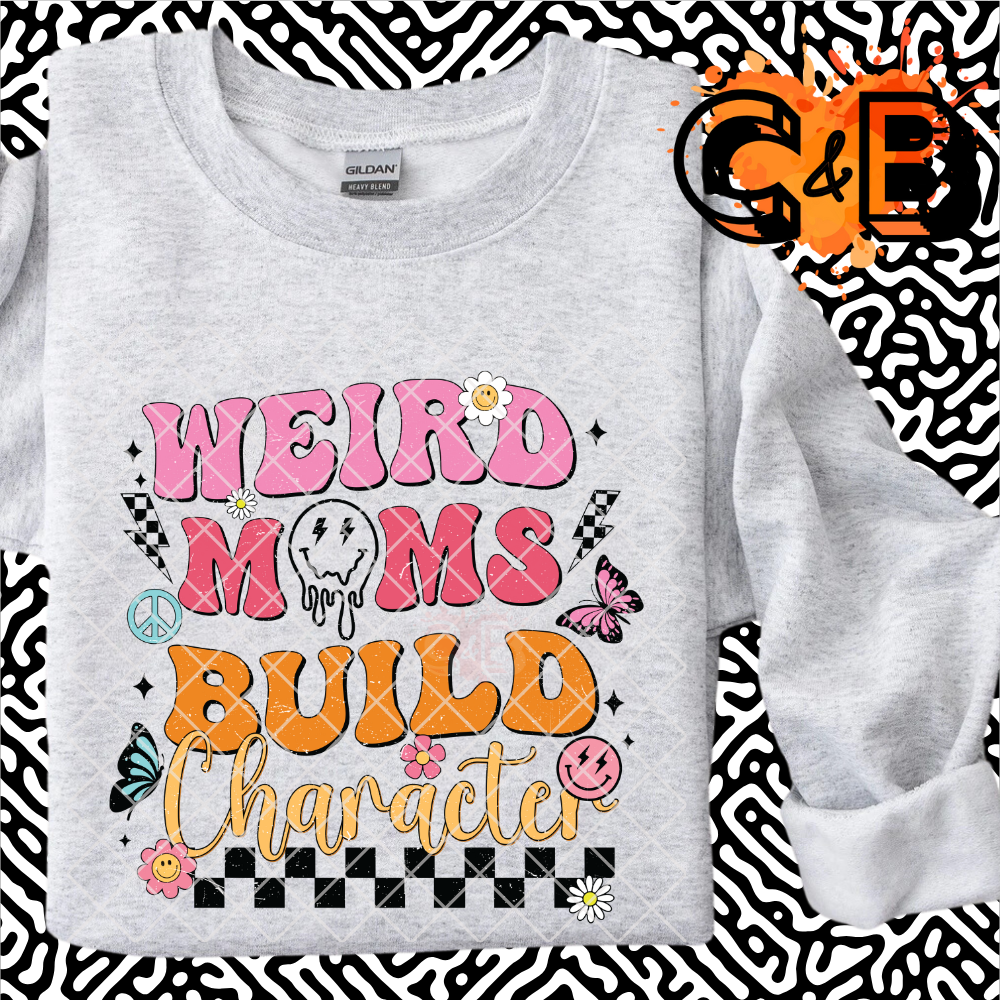 Weird moms build character PNG
