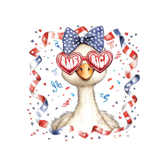 Patriotic Goose America Shades PNG