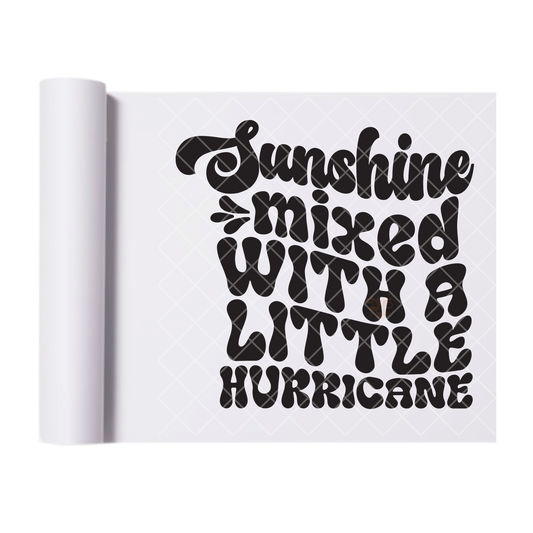Hurricane Sunshine - Direct Print Film Transfer for T-Shirts, Cotton, Polyester & Blends - High-Quality Print