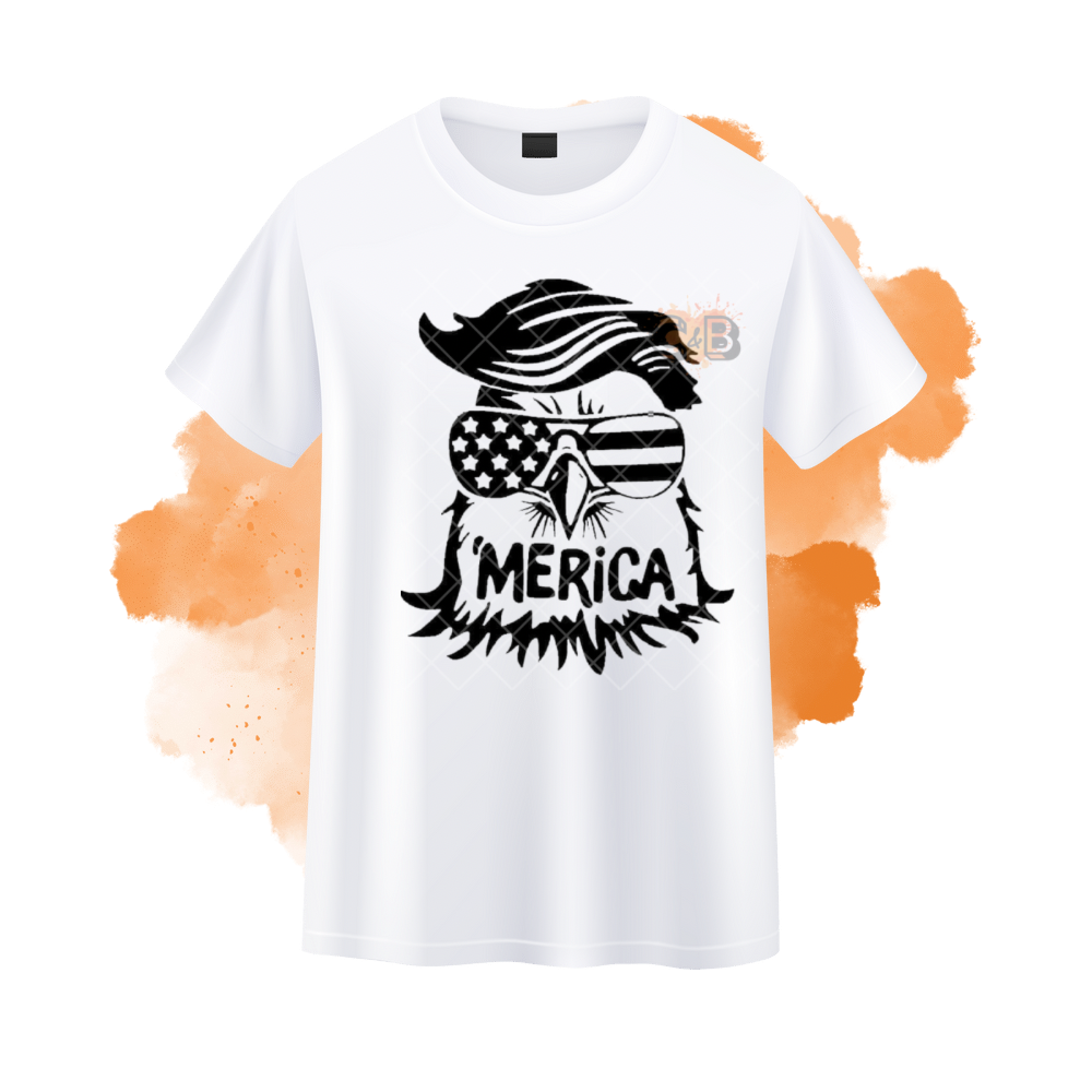 Merica Eagle American Flag Shades T-Shirt