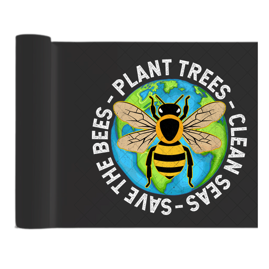 Save The Bees - Direct Print Film Transfer for T-Shirts, Cotton, Polyester & Blends - High-Quality Print