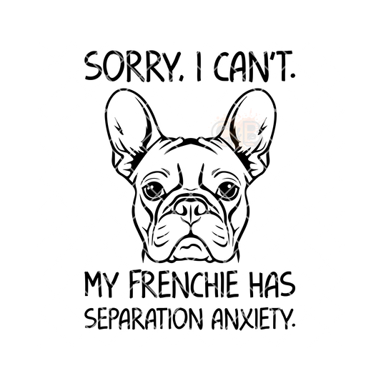 Frenchie separation anxiety PNG