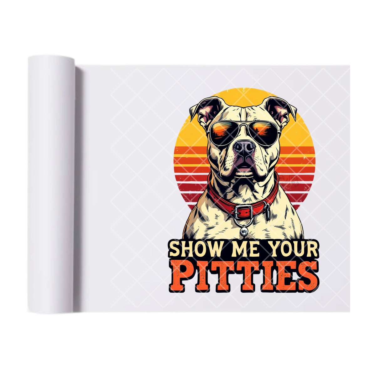 Save the Pitties - Direct Transfer Print, Ready To Press For T-Shirts, Cotton, Polyester & Blends - Tshirt Business Quality