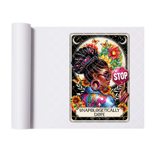 Unapologetic Babe - Ready To Press Print Transfer for Apparel, Cotton, Polyester & Blends - High-Quality Print- Commercial Grade