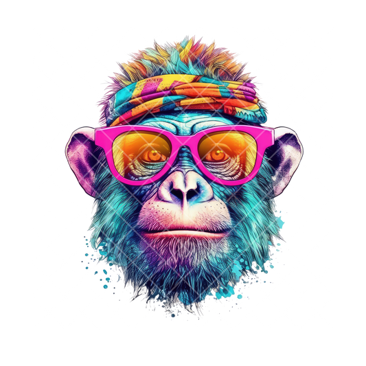 HD Cool Blue Ape PNG