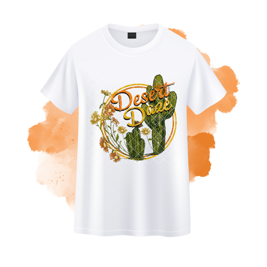 Desert Daze Daisys and Cactus Western T-Shirt