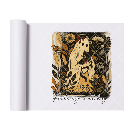 Feeling Witchy - Ready To Press Print Transfer for Apparel, Cotton, Polyester & Blends - High-Quality Print- Commercial Grade