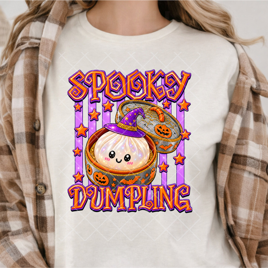Spooky Dumpling Halloween - Premium Graphic T-Shirt for Casual Wear