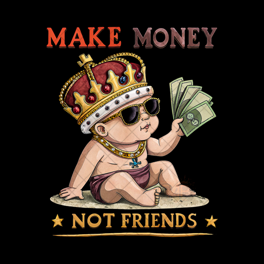 Make Money Not Friends PNG