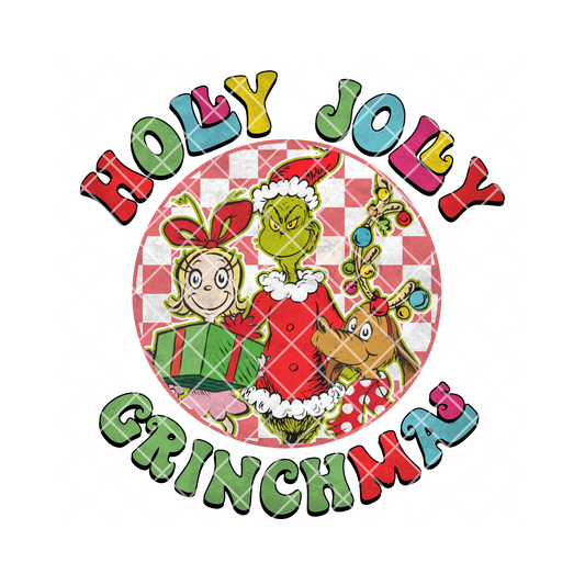 Holly Jolly Grinchmas PNG