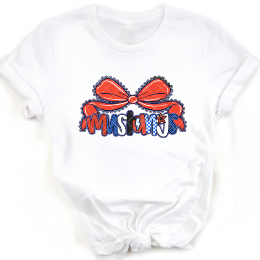 Mustangs Bow - Premium Graphic T-Shirt for Casual Wear