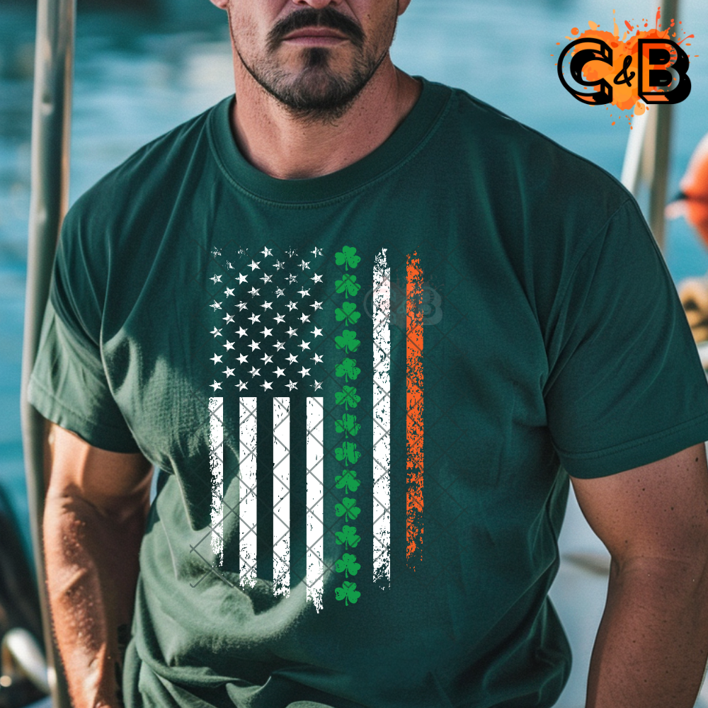 St Patrick’s day US Flag PNG