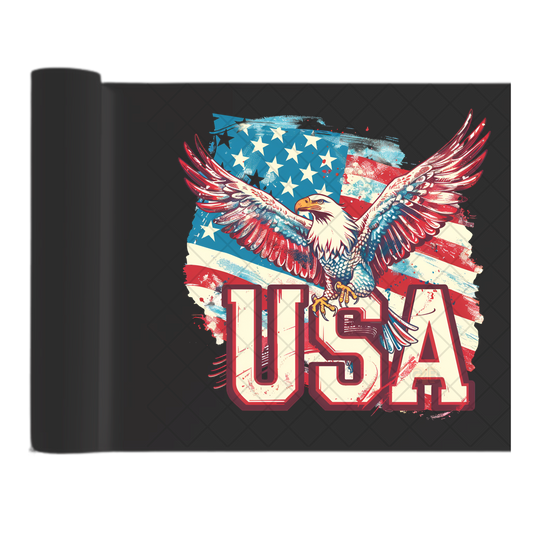 USA Eagle Paint America Stripes - Direct Print Film Transfer for Trendy T-Shirts, Cotton, Polyester & Blends - High-Quality Print