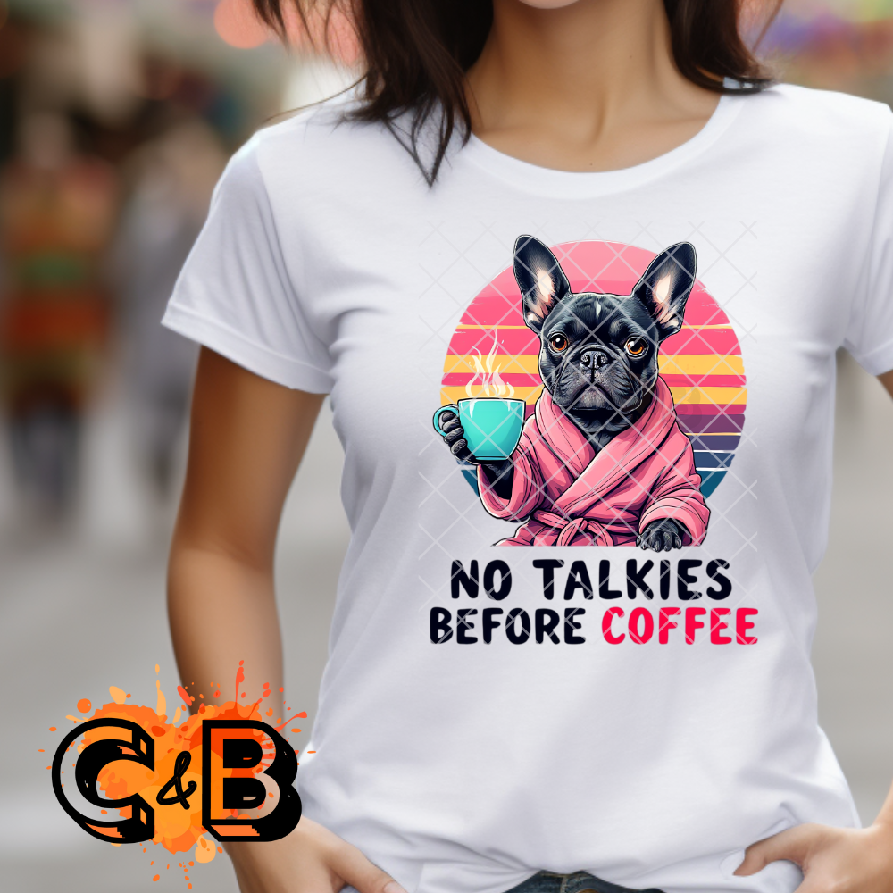 No talkies before coffee PNG