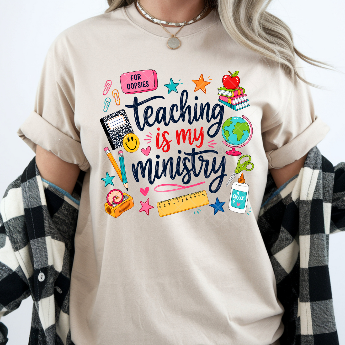 Teaching Is My Ministry - Premium Graphic T-Shirt for Casual Wear
