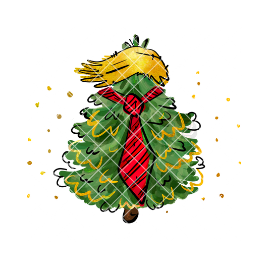 Christmas Trump tree PNG