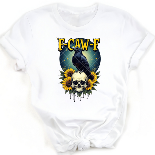 Fcawf Crow Sunflowers - Premium Graphic T-Shirt for Casual Wear