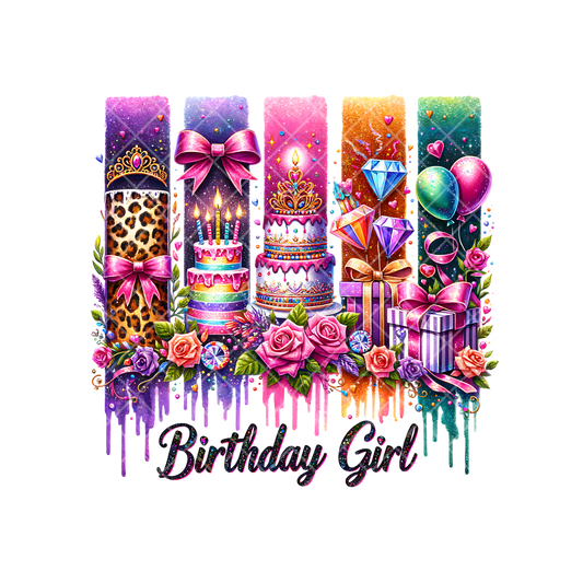 Birthday Girl Style Scenes PNG