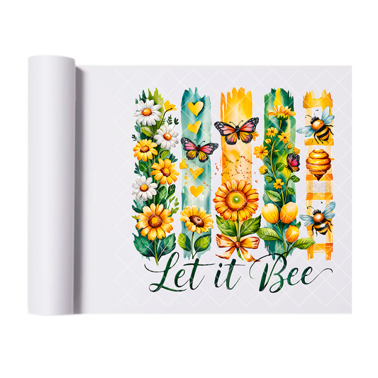 Let It Bee - Direct Print Film Transfer for T-Shirts, Cotton, Polyester & Blends - High-Quality Print