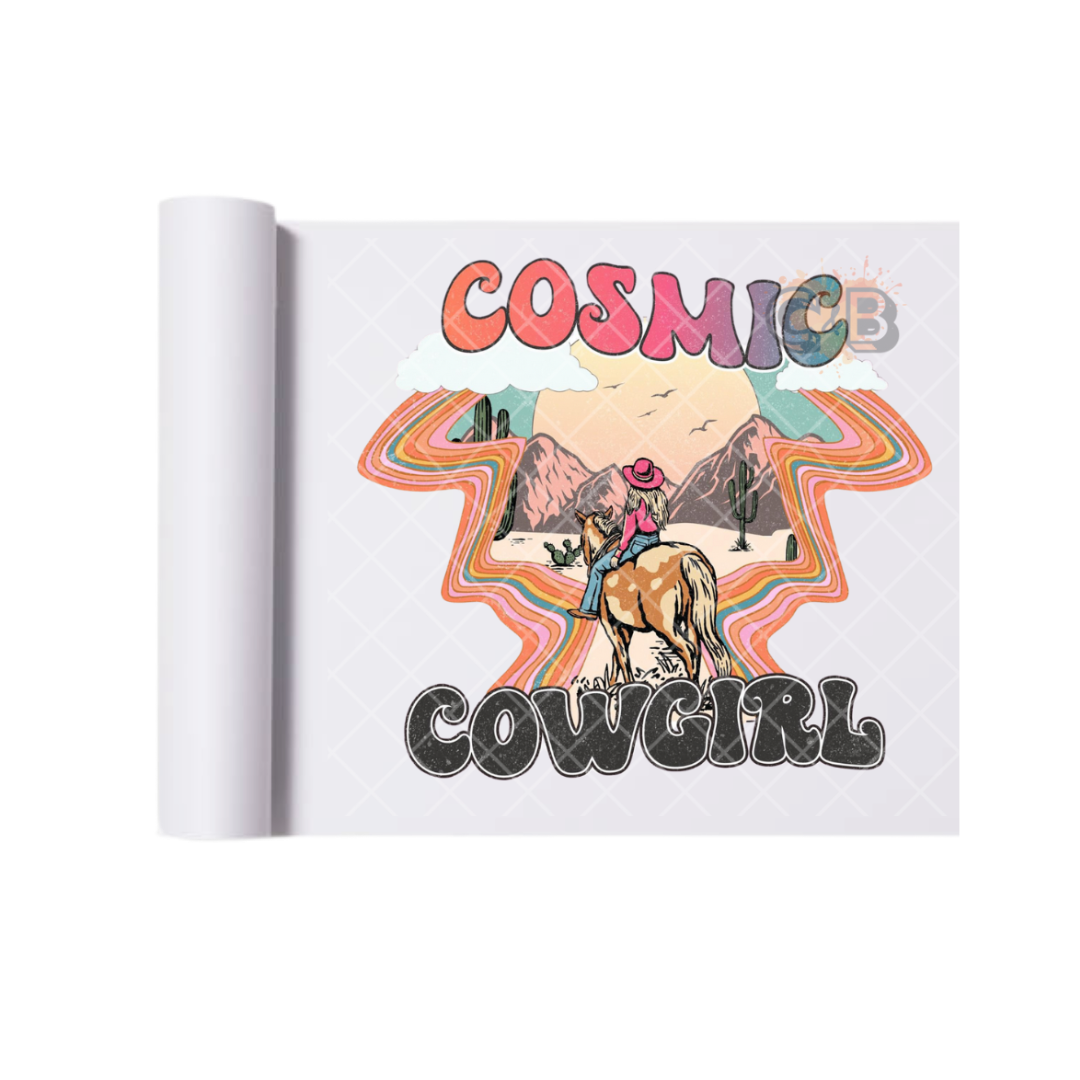 Cosmic Cowgirl DTF Transfer