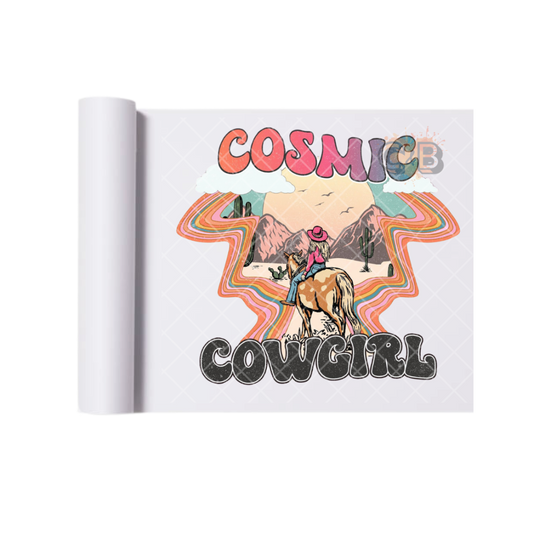 Cosmic Cowgirl DTF Transfer