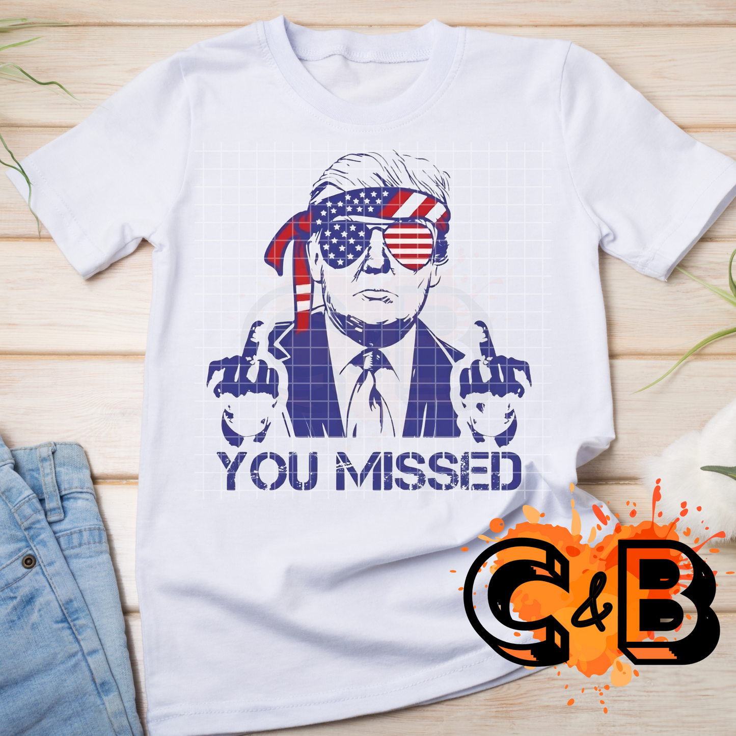 You Missed Trump RWB T-Shirt