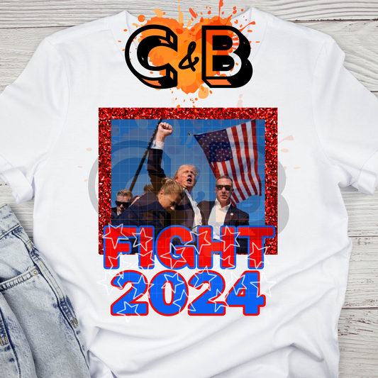 Glitter Fight 2024 Trump T-Shirt