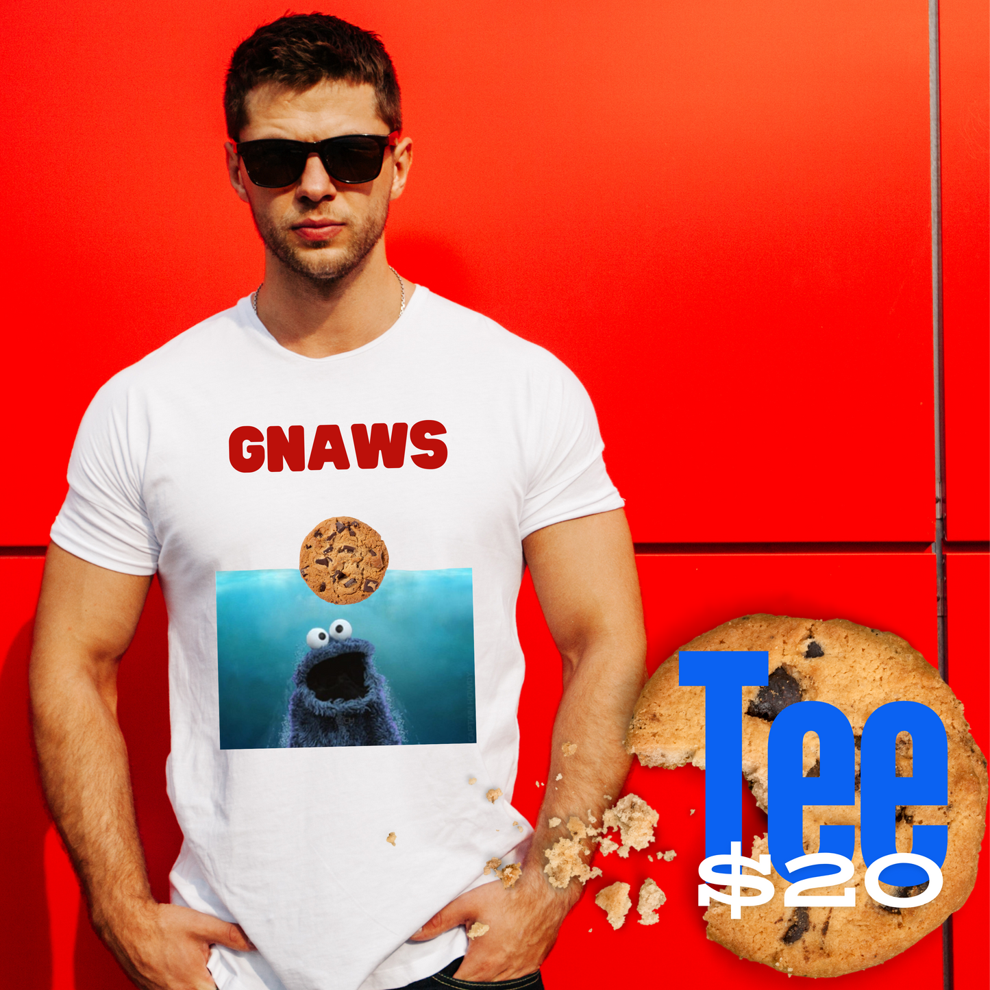 Cookie Monster Jaws T-Shirt