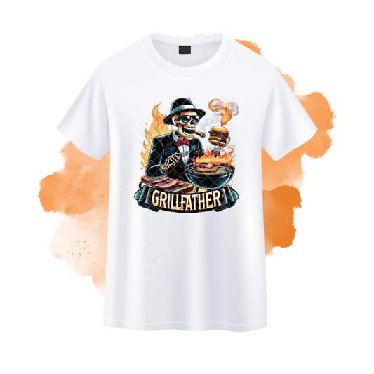 Grill Father Skeleton T-Shirt