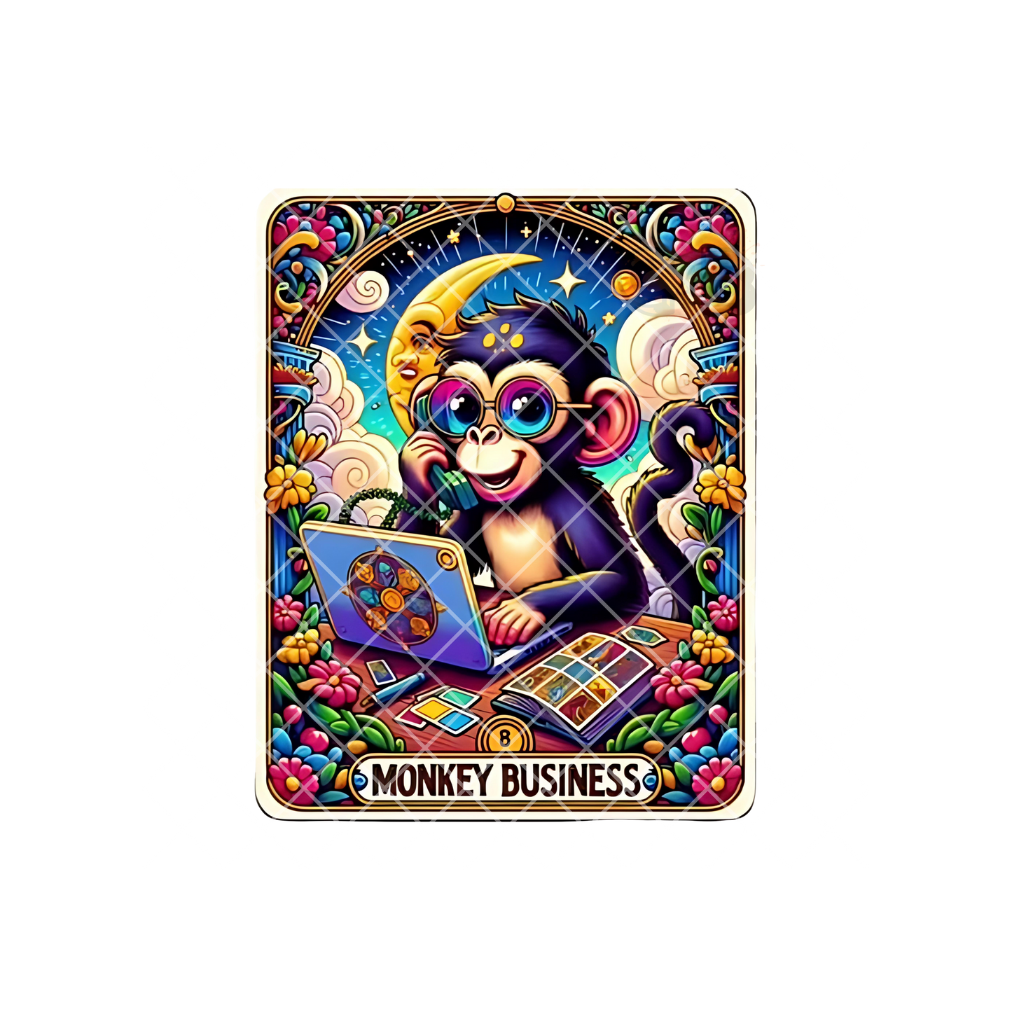 Monkey Business Tara Card PNG