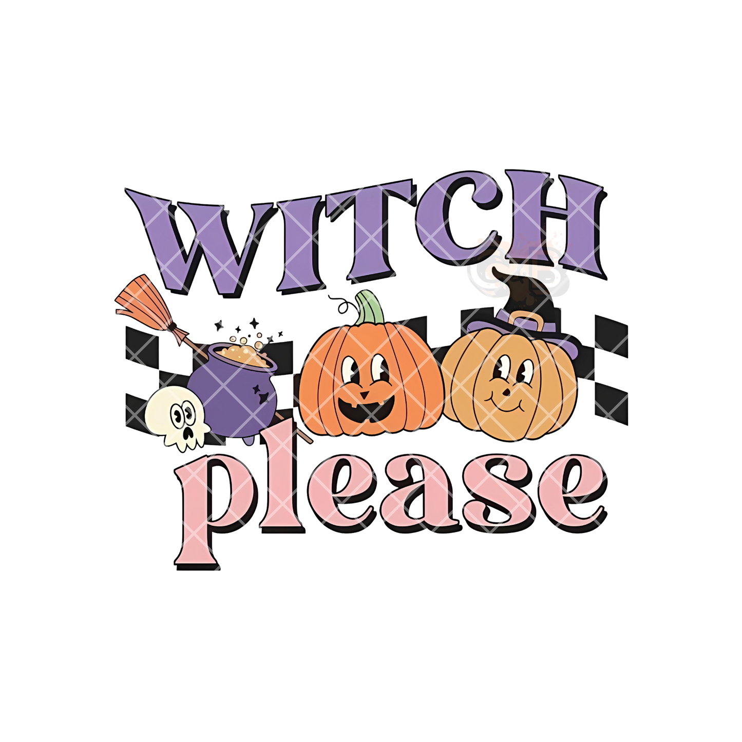 Witch Please Pumpkins PNG