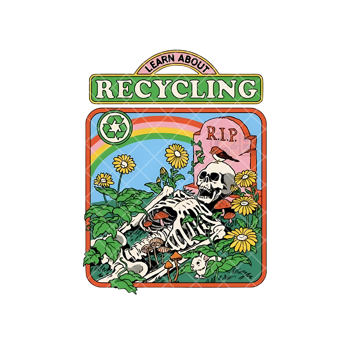 Learn About Recycling Skeleton PNG