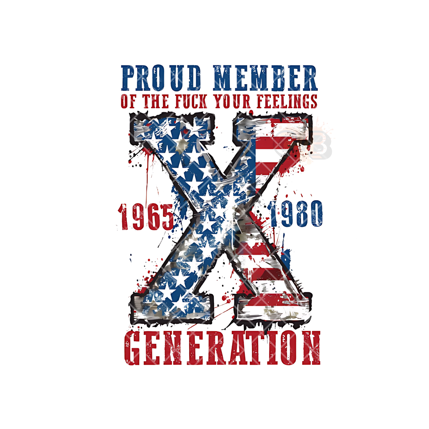 American Flag X Generation SET PNG