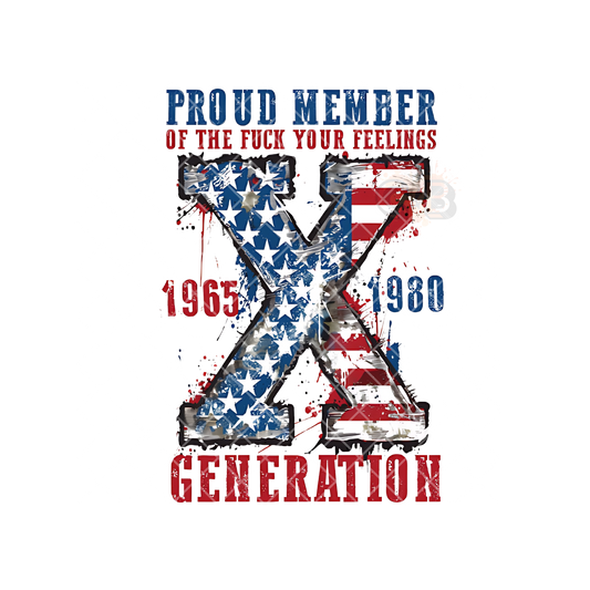 American Flag X Generation SET PNG