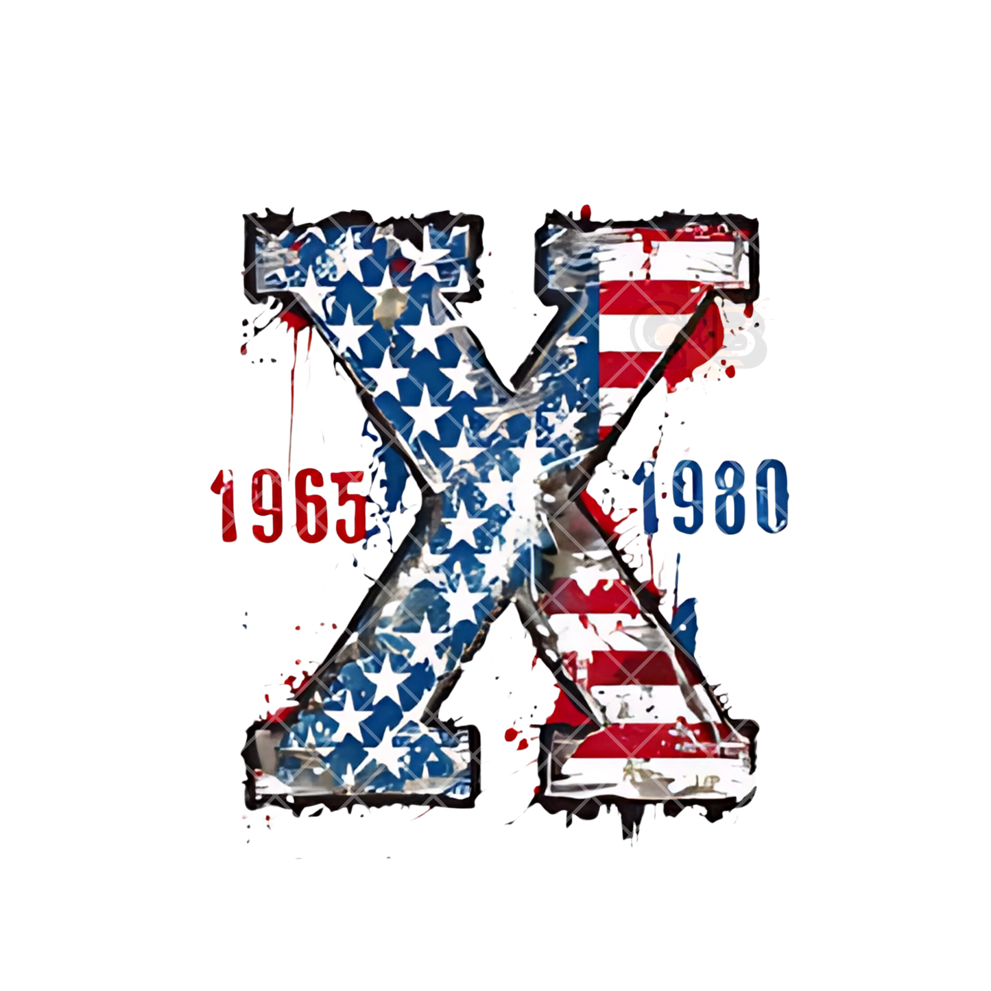 American Flag X Generation SET PNG