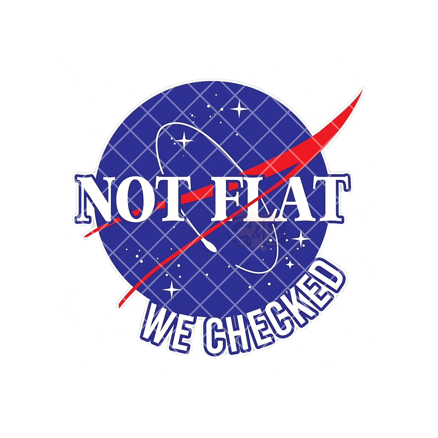 Not Flat We Checked PNG