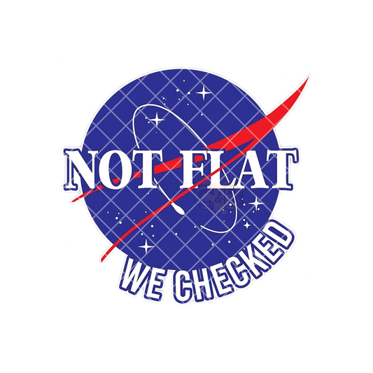 Not Flat We Checked PNG