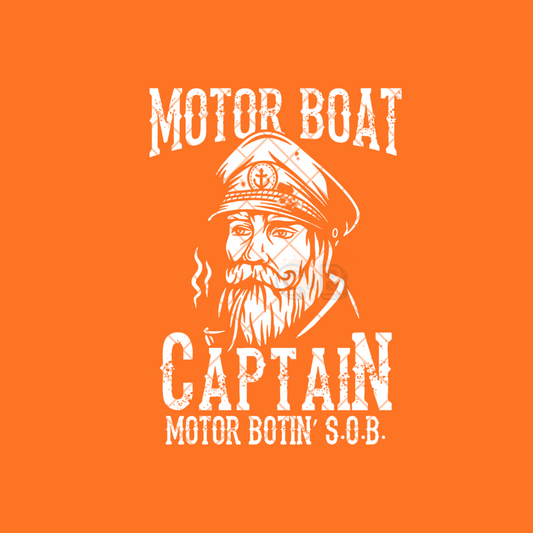 Motor Boat Captain PNG