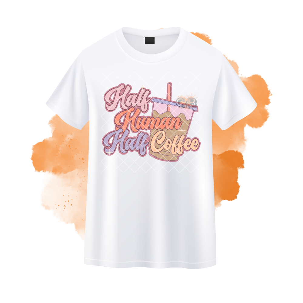 Half Human Half Coffee T-Shirt