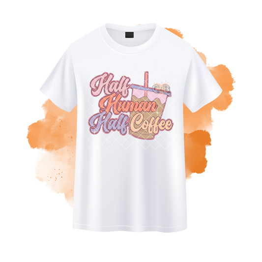 Half Human Half Coffee T-Shirt