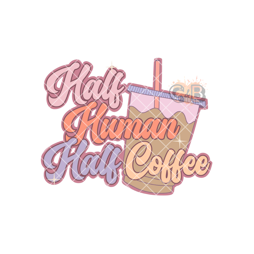 Half Human Half Coffee PNG