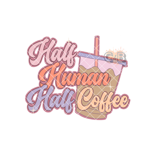 Half Human Half Coffee PNG