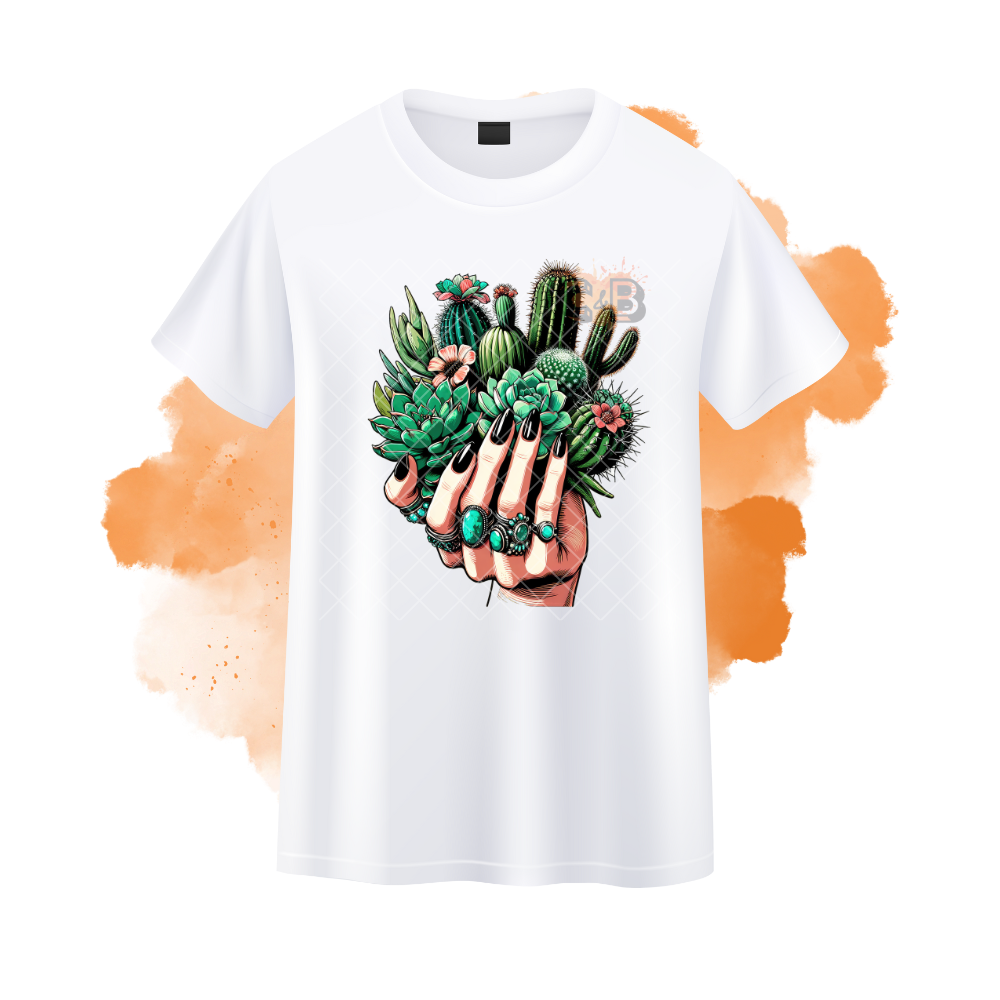 Hand With Succulents T-Shirt