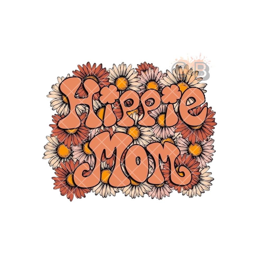 Hippie Mom Floral PNG